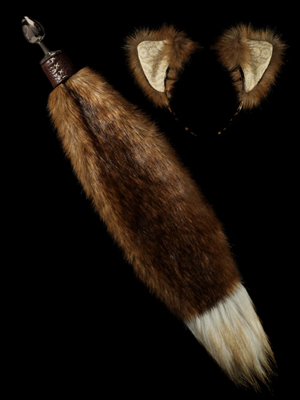 Red Wolf Fox Buttt Plug tail